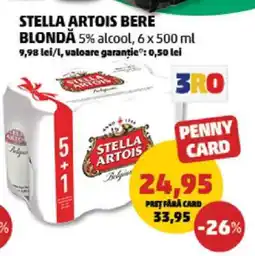 Penny STELLA ARTOIS Bere blondă Ofertă