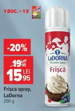 Carrefour Frișcă spray LaDorna Ofertă