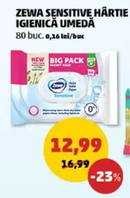 Penny ZEWA SENSITIVE HÂRTIE IGIENICĂ UMEDĂ Ofertă