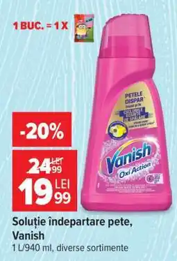 Carrefour Soluție îndepărtare pete Vanish Ofertă