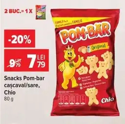 Carrefour Snacks Pom-bar cașcaval/sare, Chio Ofertă
