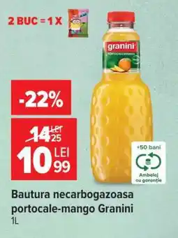 Carrefour Bautura necarbogazoasa portocale-mango Granini Ofertă