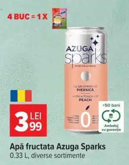 Carrefour Apă fructată Azuga Sparks Ofertă