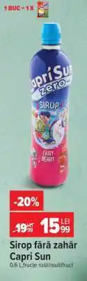 Carrefour Sirop fără zahăr Capri Sun Ofertă