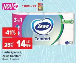 Carrefour Hârtie igienică, Zewa Comfort Ofertă