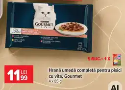 Carrefour Hrană umedă completă pentru pisici cu vită, Gourmet Ofertă