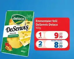 Carrefour Emmentaler felii DeSenviș Delaco Ofertă