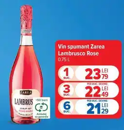 Carrefour Vin spumant Zarea Lambrusco Rose Ofertă