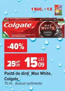 Carrefour Pastă de dinți Max White Colgate Ofertă
