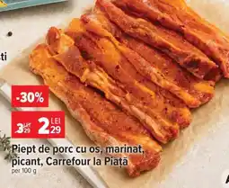 Carrefour Piept de porc cu os, marinat, picant, Carrefour la Piață Ofertă