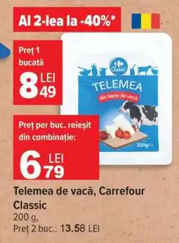 Carrefour Telemea de vacă, Carrefour Classic Ofertă