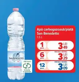 Carrefour Apă carbogazoasă/plată San Benedetto Ofertă