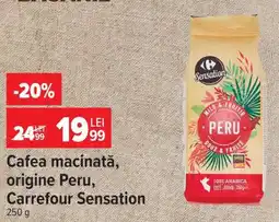 Carrefour Cafea măcinată, origine Peru, Carrefour Sensation Ofertă