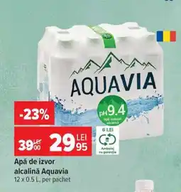 Carrefour Apă de izvor alcalină Aquavia Ofertă