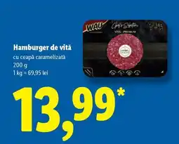 Lidl Hamburger de vită Ofertă