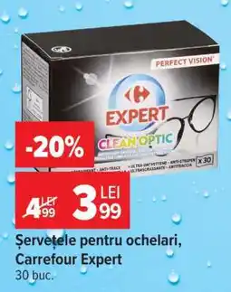 Carrefour Șervețele pentru ochelari, Carrefour Expert Ofertă