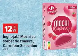 Carrefour Înghețată Mochi cu sorbet de zmeură, Carrefour Sensation Ofertă
