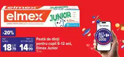 Carrefour Pastă de dinți pentru copii 6-12 ani, Elmex Junior Ofertă