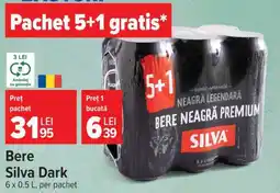 Carrefour Bere Silva Dark Ofertă