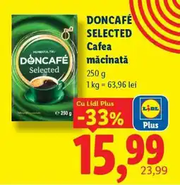 Lidl DONCAFÉ SELECTED CAFEA MĂCINATĂ Ofertă