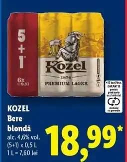 Lidl KOZEL Bere blondă Ofertă
