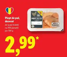 Lidl Piept de pui dezosat Ofertă