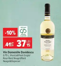 Carrefour Vin Domeniile Davidescu Ofertă