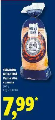 Lidl Cămara Noastră Pâine albă cu maia Ofertă