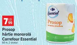 Carrefour Prosop hârtie monorola, Carrefour Essential Ofertă