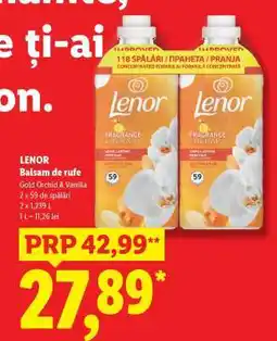 Lidl Lenor Balsam de rufe Gold Orchid & Vanilla Ofertă