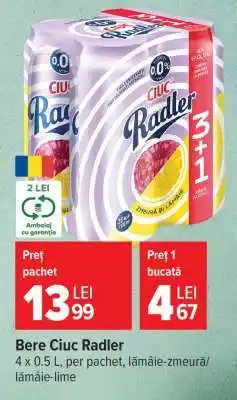 Carrefour Bere Ciuc Radler Ofertă