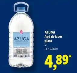 Lidl AZUGA Apă de izvor plată Ofertă