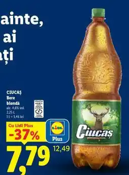 Lidl CIUCAŞ Bere blondă Ofertă