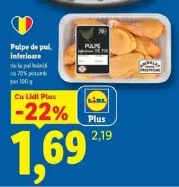 Lidl Pulpe de pui inferioare Ofertă