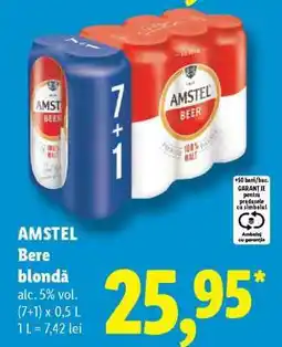 Lidl AMSTEL Bere blondă Ofertă