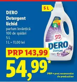 Lidl DERO Detergent Lichid Ofertă
