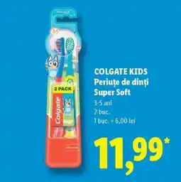 Lidl COLGATE KIDS Periuțe de dinți Super Soft Ofertă
