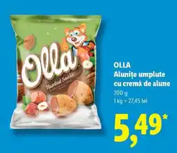 Lidl OLLA Alunițe umplute cu cremă de alune Ofertă