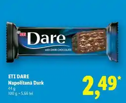 Lidl ETI DARE Napolitană Dark Ofertă