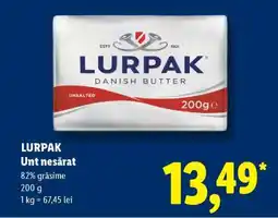 Lidl LURPAK UNT NEȘĂRAT Ofertă