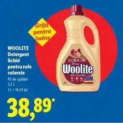 Lidl WOOLITE Detergent lichid pentru rufe colorate Ofertă