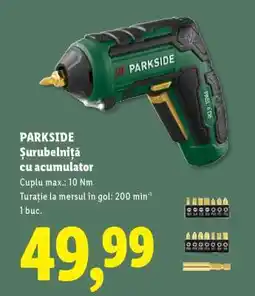 Lidl PARKSIDE Șurubelniță cu acumulator Ofertă