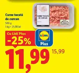 Lidl Carne tocată de curcan Ofertă