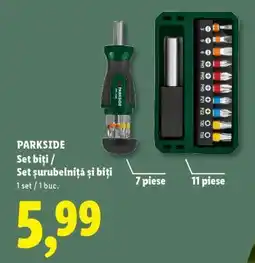 Lidl PARKSIDE Set biți / Set șurubelniță și biți Ofertă