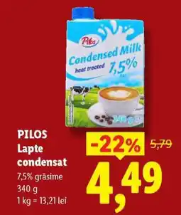 Lidl PILOS Lapte condensat Ofertă