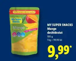 Lidl My Super Snacks Mango deshidratat Ofertă