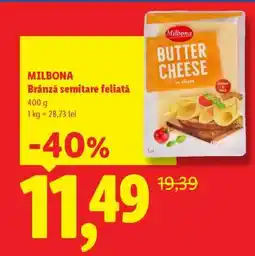 Lidl MILBONA Butter Cheese Ofertă