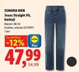 Lidl ESMARA MEN Jeans Straight Fit, bărbați Ofertă