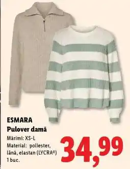 Lidl Esmara Pulover damă Ofertă