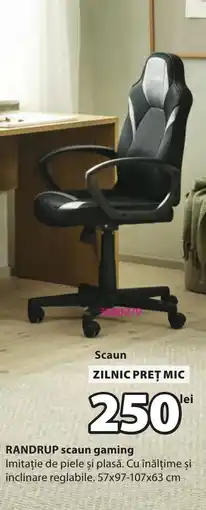 JYSK Randrup scaun gaming Ofertă